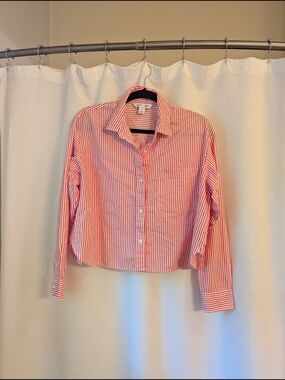 Old Navy Striped Cropped Shirt